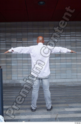 Whole Body Man T poses White Casual Slim Standing Street photo references